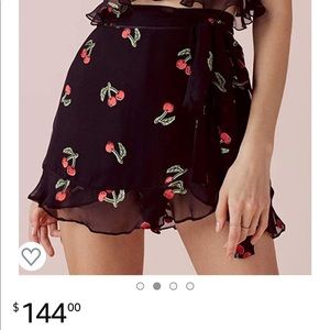 FOR LOVE AND LEMONS CHERRY SKORT